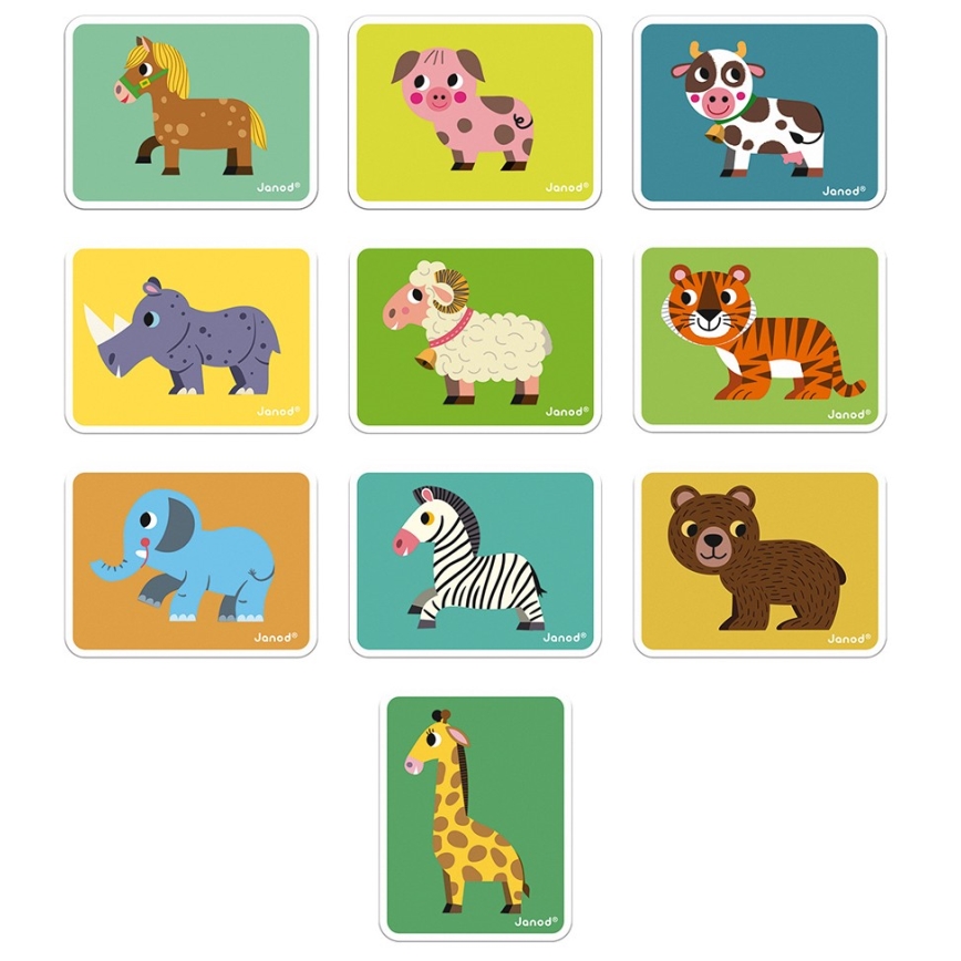 Janod - Magnetisches interaktives Set MAGNETIBOOK Tiere