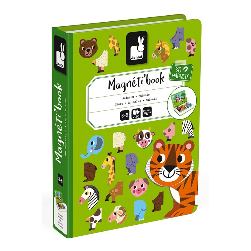 Janod - Magnetisches interaktives Set MAGNETIBOOK Tiere