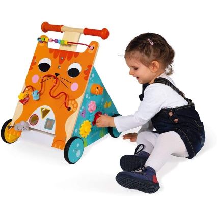 Janod - Passeggino con attività gatto