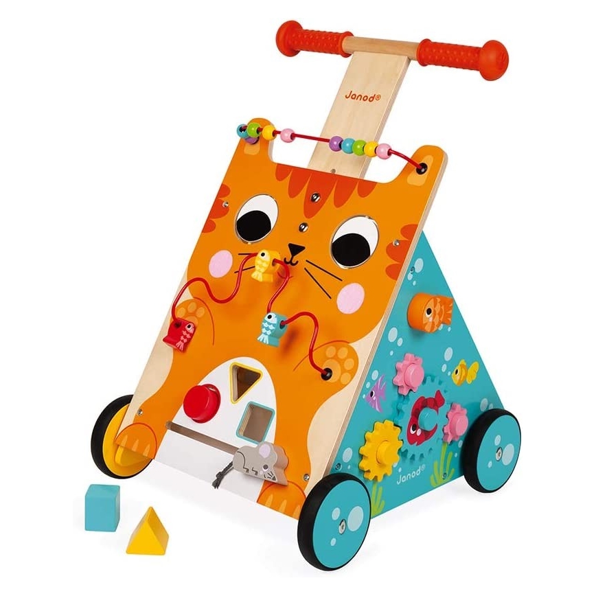 Janod - Passeggino con attività gatto