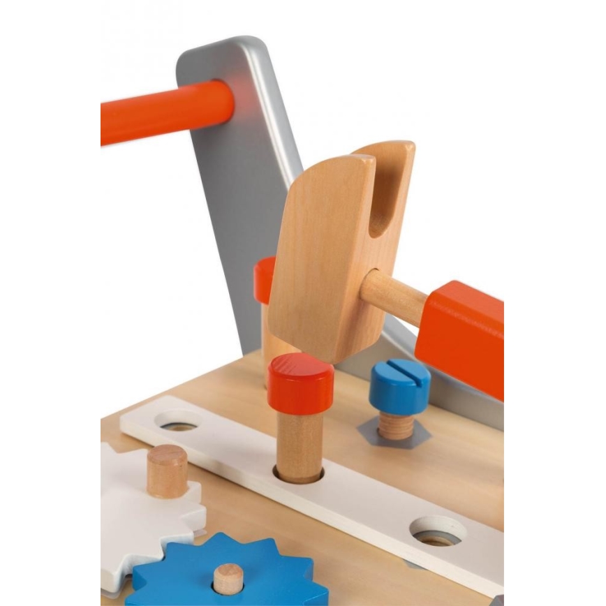 Janod - Passeggino in legno con attrezzi BRICOKIDS