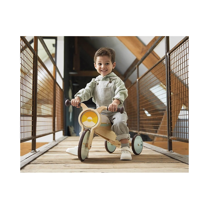 Janod - Per bambini bici a spinta in legno 2in1
