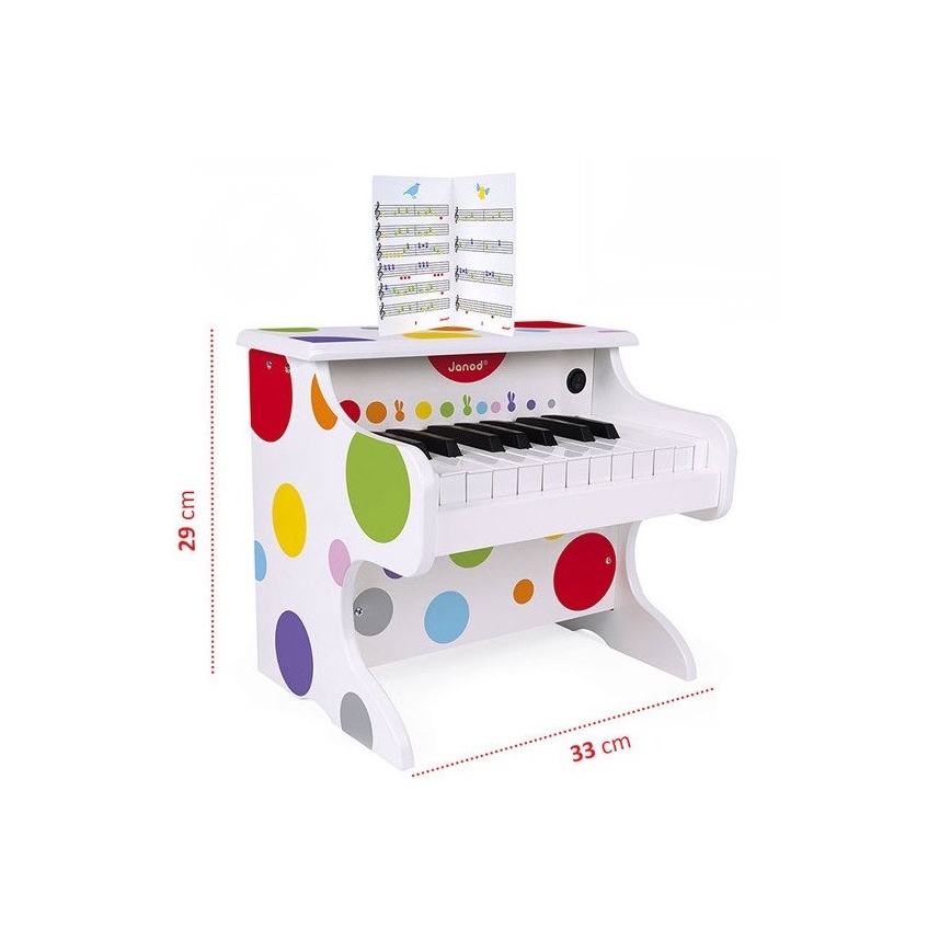 Janod - Pianoforte elettronico CONFETTI 4xAA