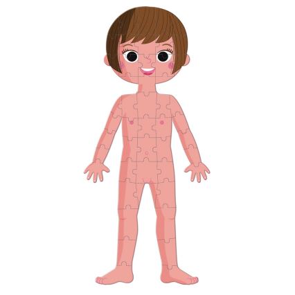 Janod - Puzzle educativo per bambini 225 pezzi corpo umano