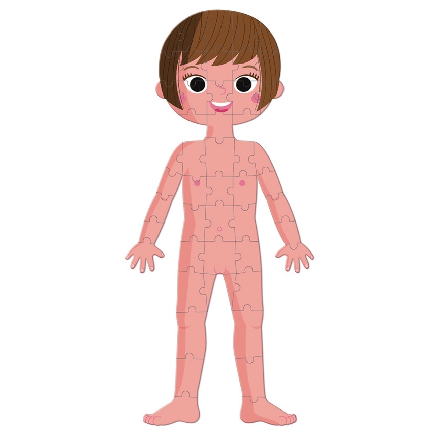 Janod - Puzzle educativo per bambini 225 pezzi corpo umano