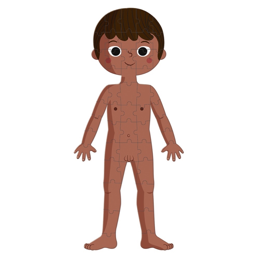 Janod - Puzzle educativo per bambini 225 pezzi corpo umano