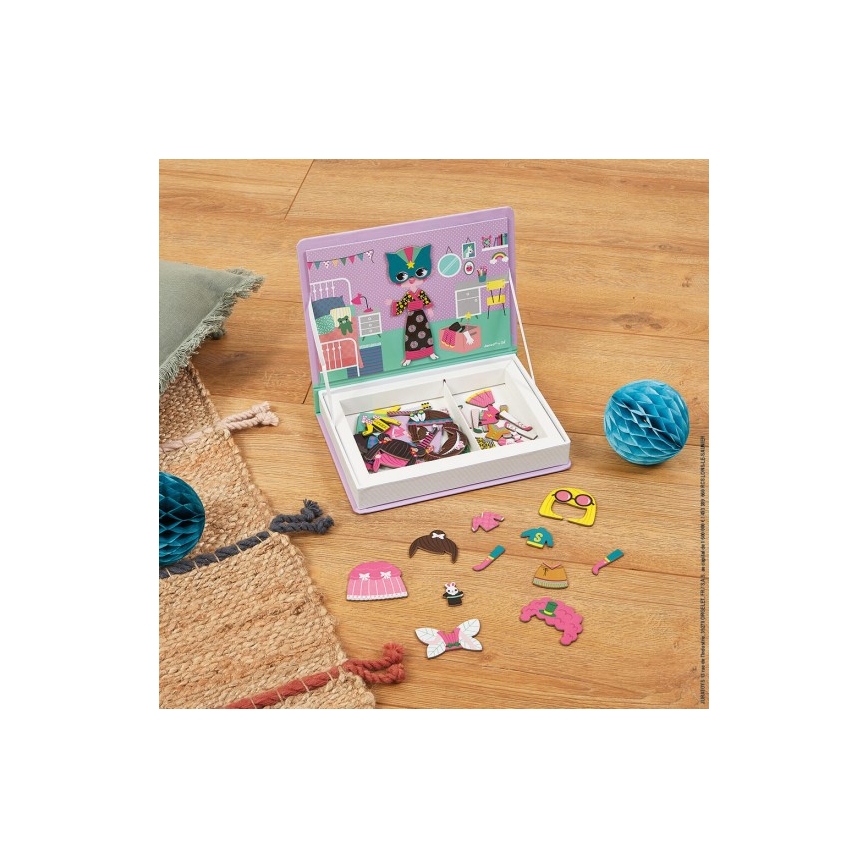 Janod - Set magnetico interattivo MAGNETIBOOK bambina