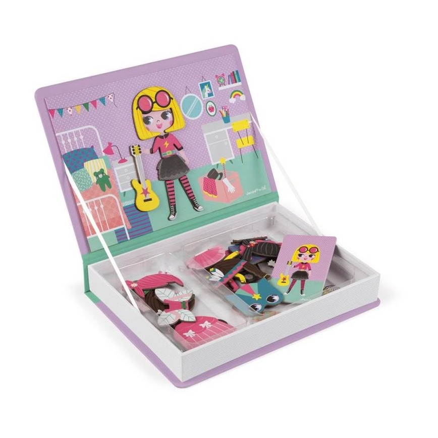 Janod - Set magnetico interattivo MAGNETIBOOK bambina