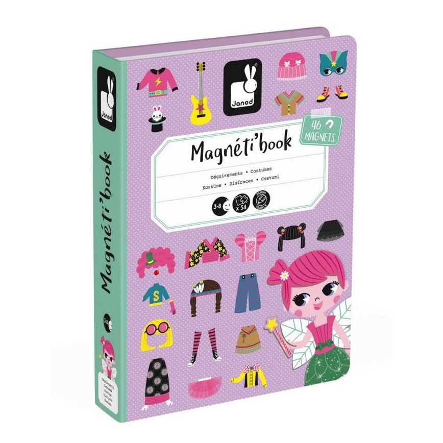 Janod - Set magnetico interattivo MAGNETIBOOK bambina