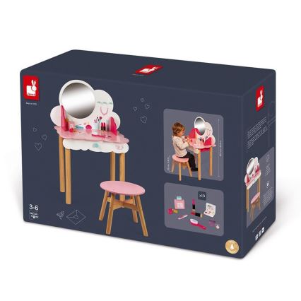 Janod - Tavolo cosmetico per bambini CANDY CHIC