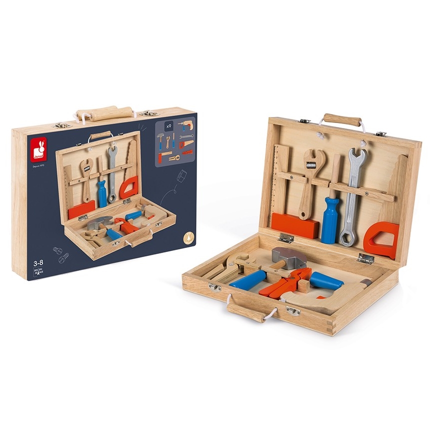 Janod - Valigetta con attrezzi BRICOKIDS