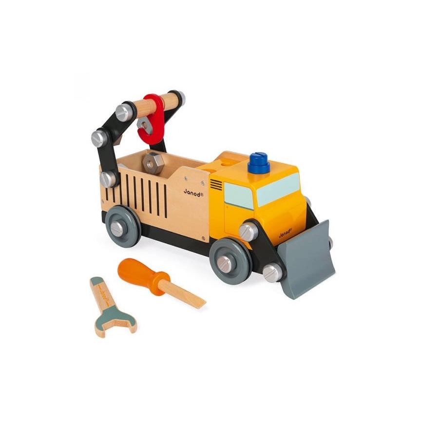 Janod - Set di costruzioni in legno camion BRICOKIDS