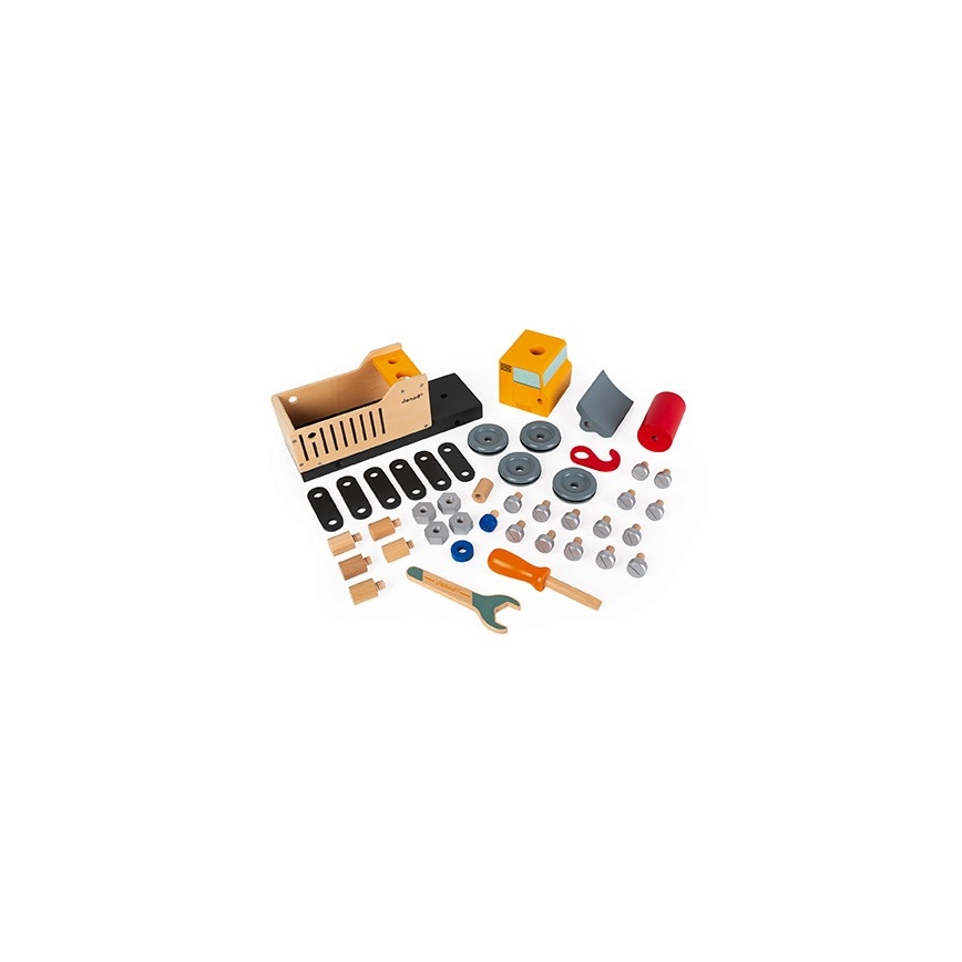 Janod - Set di costruzioni in legno camion BRICOKIDS