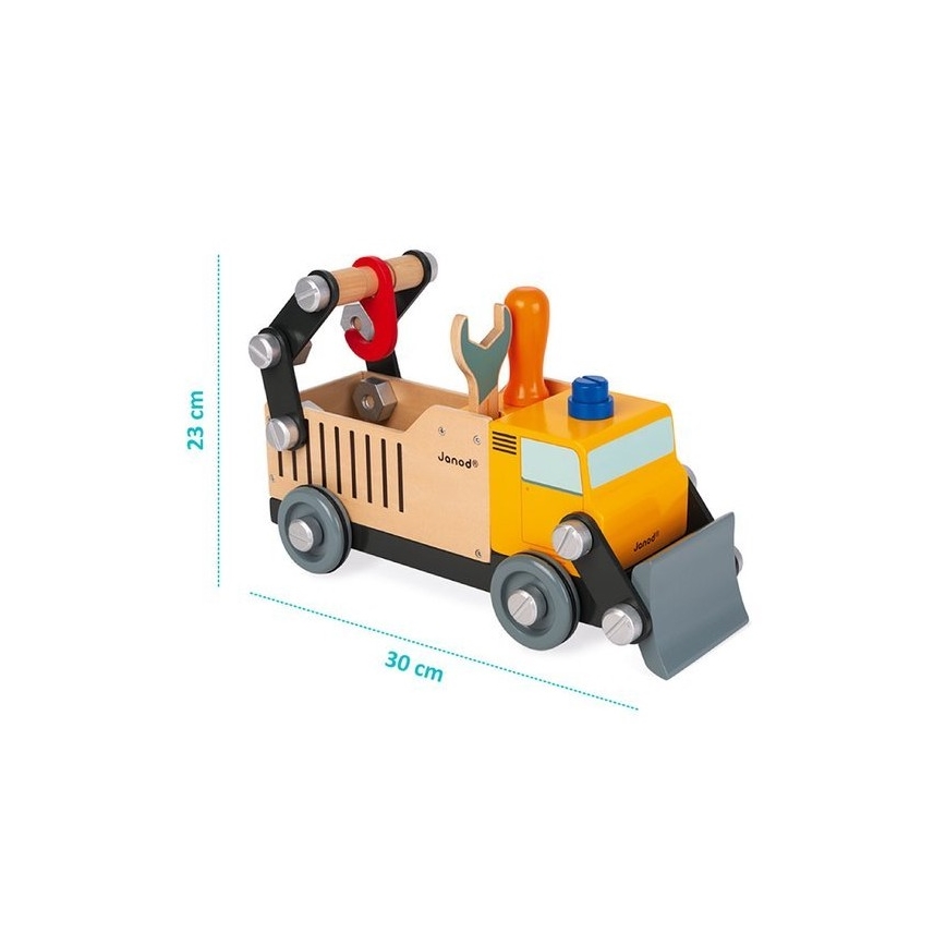 Janod - Set di costruzioni in legno camion BRICOKIDS