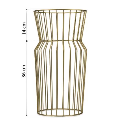 Jardinière 50x26 cm doré