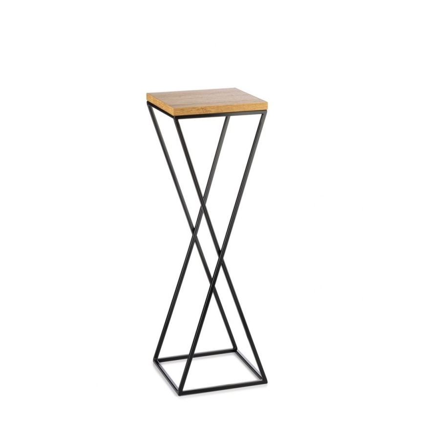 Jardinière 70x24 cm noire/marron