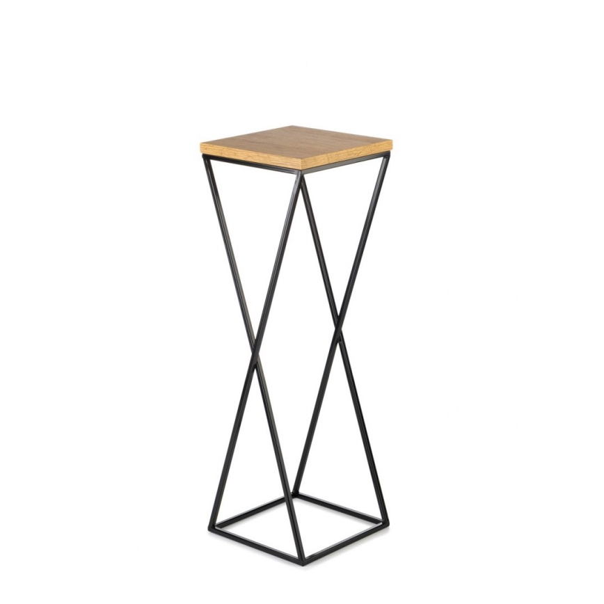 Jardinière 70x24 cm noire/marron