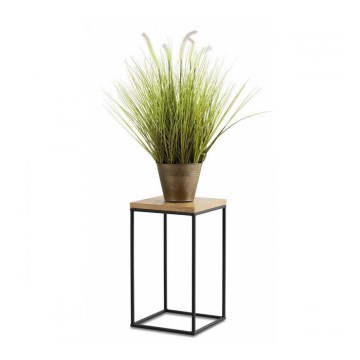 Jardinière BASICLOFT 40x24 noire/marron