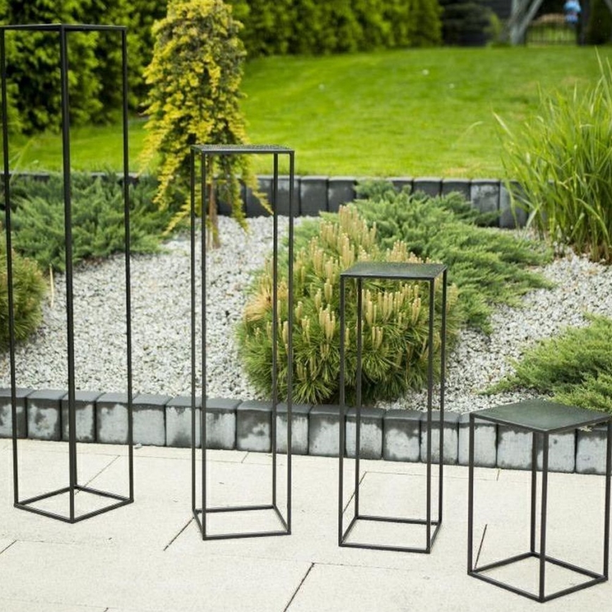 Jardinière de 100x24 cm noire