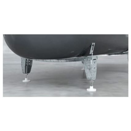 JIKA H2940120000001 - Badewannenfüße ALMA/TANZA/RIGA, Edelstahl