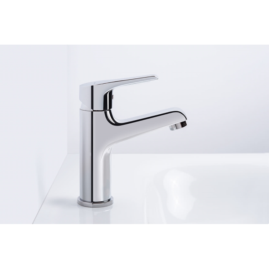 JIKA H3111W10049101 - Rubinetto del lavandino CUBE 17,9 cm Cold Start/cromo lucido
