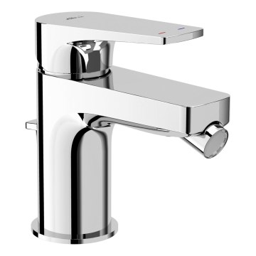 JIKA H3411X10041111 - Rubinetto del bidet + scarico senza trabocco CUBITO 12,8 cm cromo lucido