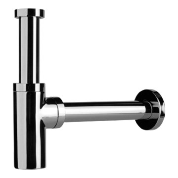 JIKA H3747100040001 - Runder Waschtischsiphon MIO glänzendes Chrom
