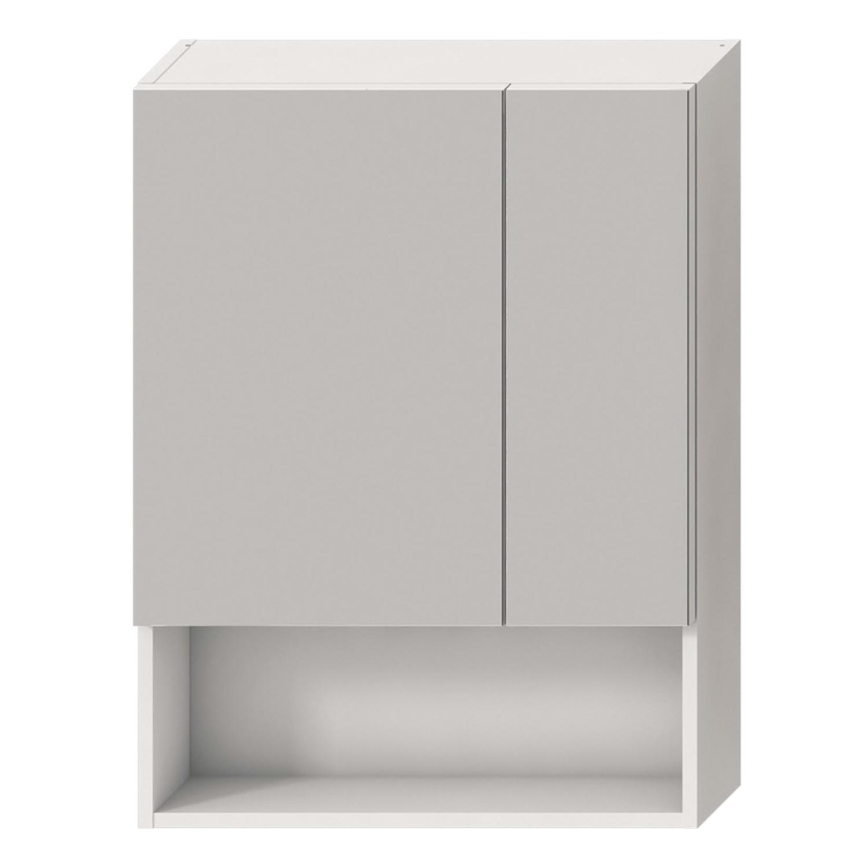 JIKA H4532410383041 - Miroir armoire avec une étagère LYRA 80x60 cm blanc