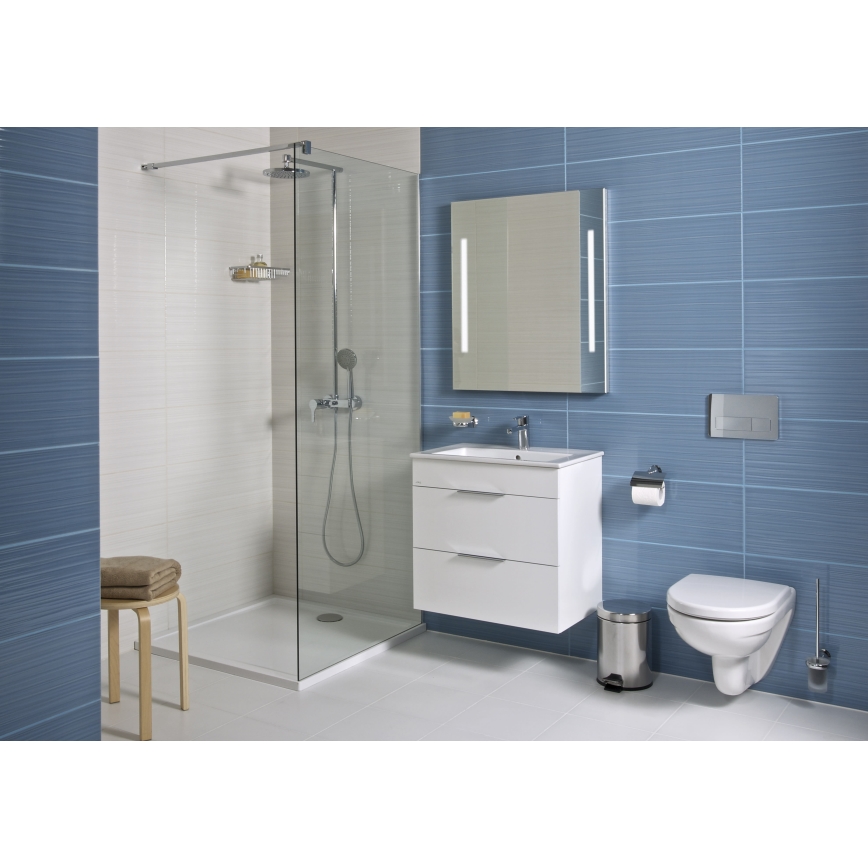 JIKA H4536021763001 - Badezimmerschrank mit integriertem Waschbecken CUBE 60,7x65 cm weiß