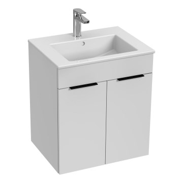 JIKA H4536111763001 - Meuble de salle de bain avec vasque CUBE 60,7x55 cm blanc