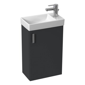 JIKA H45J5111753011 - Badezimmerschrank mit Waschbecken PETIT 58,5x38,6 cm grau
