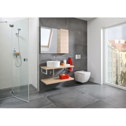 JIKA H8184200001121 - Aufsatzwaschbecken CUBITO Ø 40 cm Keramik/Weiß