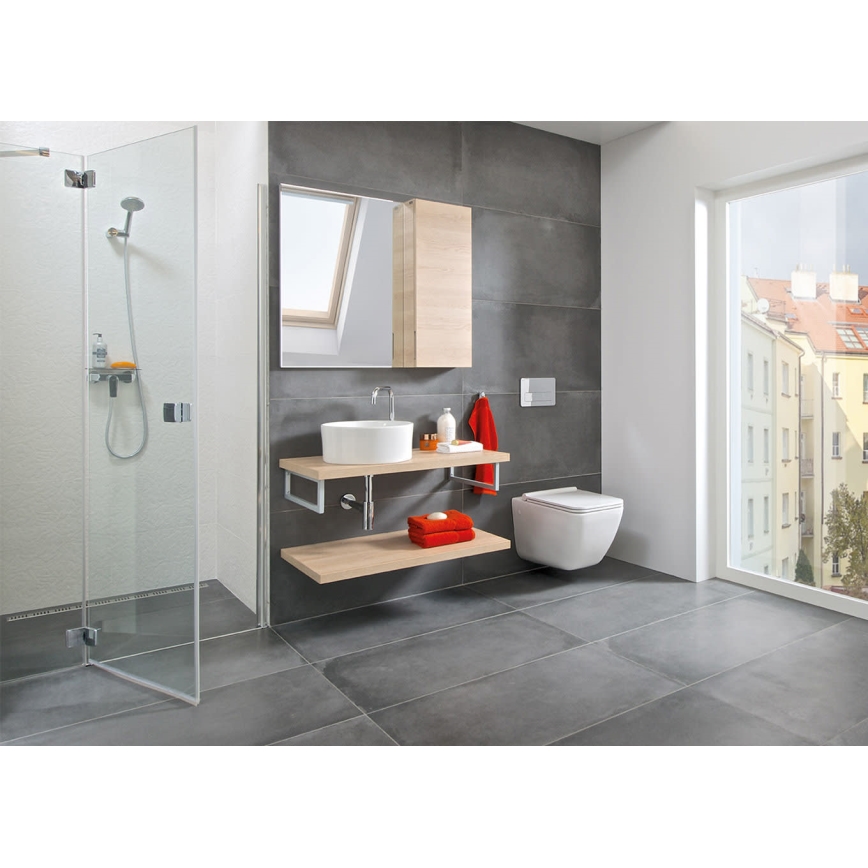 JIKA H8184200001121 - Lavandino da appoggio CUBITO diametro 40 cm ceramiche/bianco