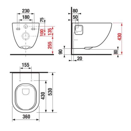 JIKA H8207160000001 - WC a parete MIO ceramiche/bianco