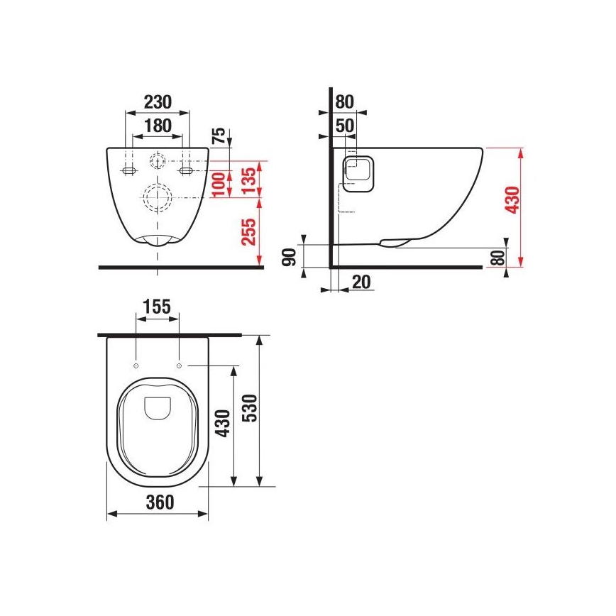 JIKA H8207160000001 - WC sospeso MIO ceramica/bianco