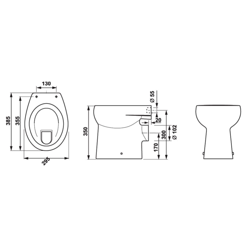 JIKA H8220360000001 - Cuvette WC pour enfant BABY céramique/blanche