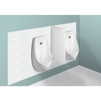 JIKA H8411010004871 - Orinatoio con sensore DOMINO 24V ingresso posteriore, scarico posteriore ceramiche/bianco
