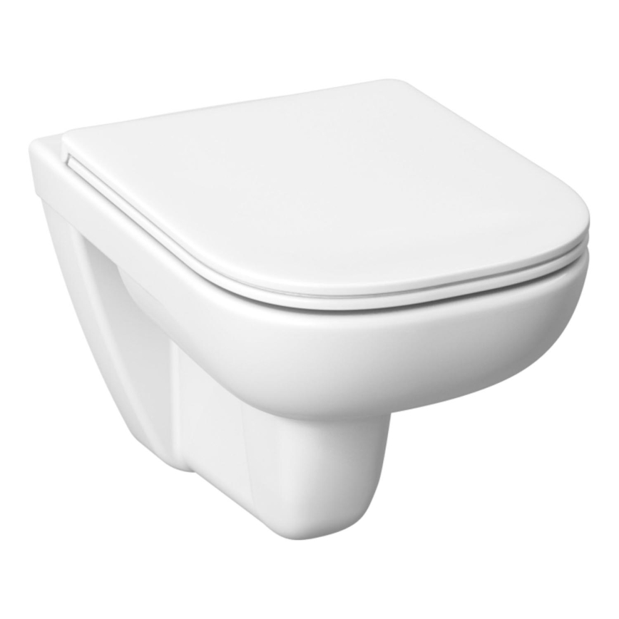 JIKA H8666140000001 - Cuvette WC suspendue DEEP en céramique, blanche + abattant WC SoftClose DEEP en duroplast, blanc