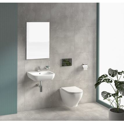 JIKA H8666180000001 - WC sospeso DEEP in ceramica, bianco + sedile per WC DEEP con chiusura rallentata SoftClose in Duroplast, bianco