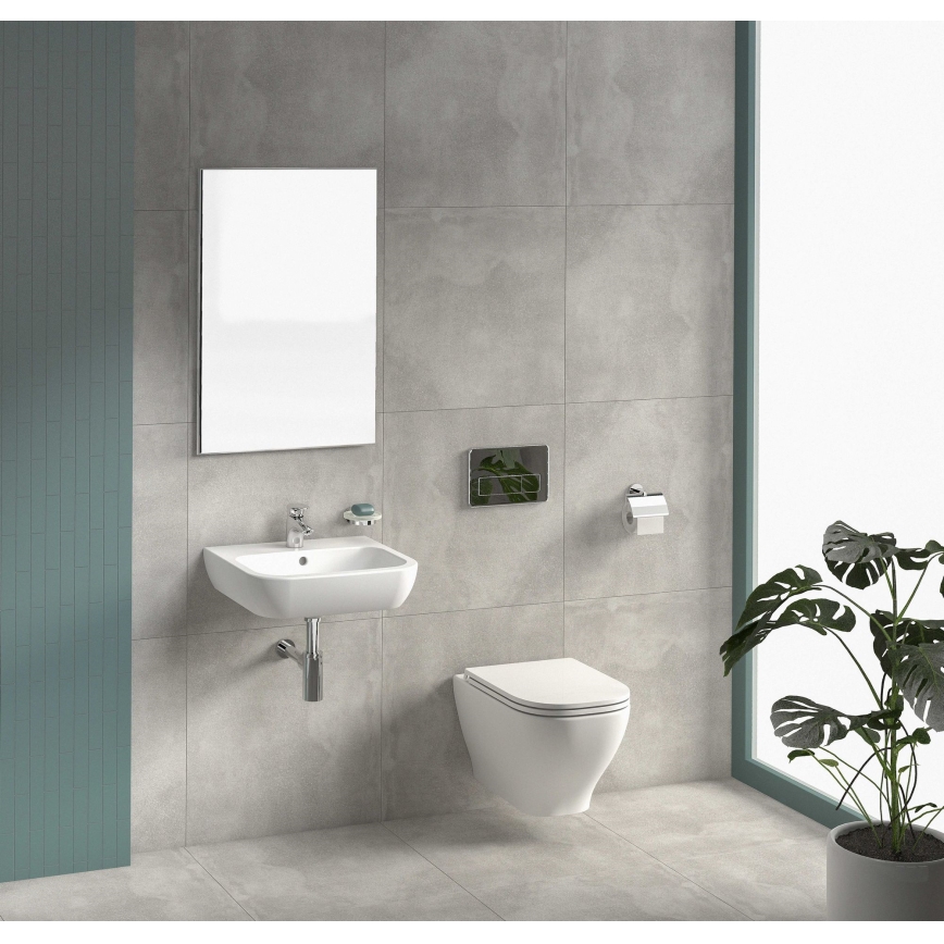 JIKA H8666180000001 - WC sospeso DEEP in ceramica, bianco + sedile per WC DEEP con chiusura rallentata SoftClose in Duroplast, bianco