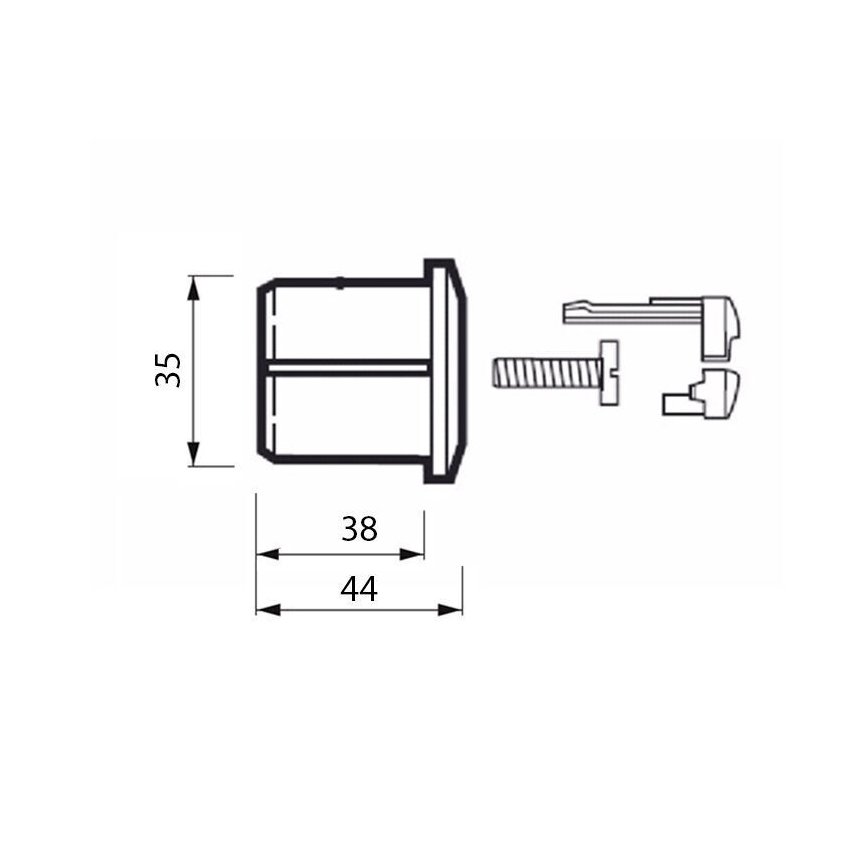JIKA H8913630000001 - Pulsante di scarico DUAL LYRA/DEEP cromo lucido
