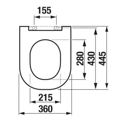 JIKA H8917150000631 - Toilettensitz MIO duroplast/weiß