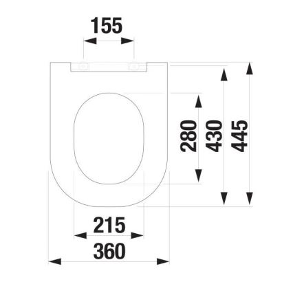 JIKA H8917167160631 - Sedile del water SoftClose MIO duroplast/opaco nero