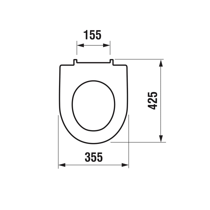 JIKA H8933843000631 - Sedile WC LYRA in Duroplast/bianco