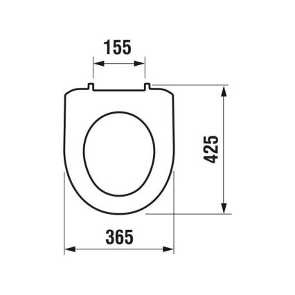 JIKA H8933870000001 - Abattant de toilettes LYRA thermoplastique/blanc
