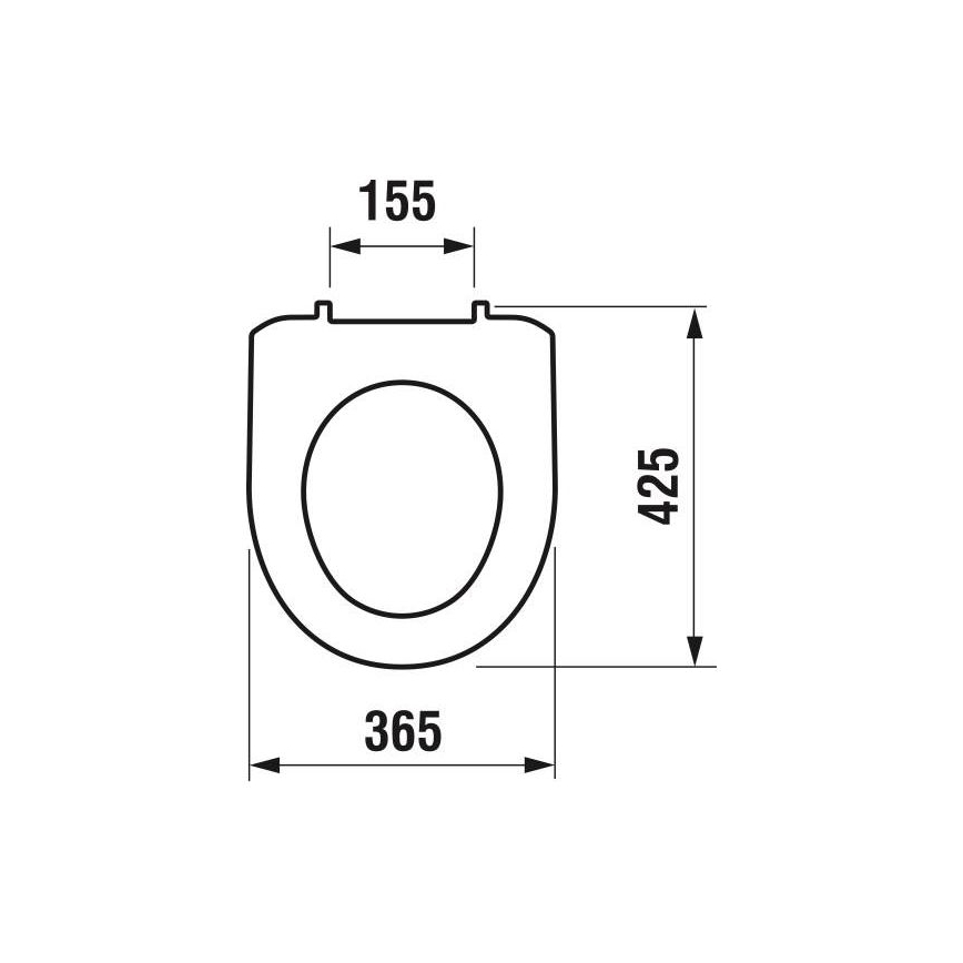 JIKA H8933870000001 - Abattant de toilettes LYRA thermoplastique/blanc