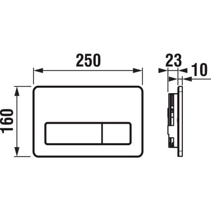 JIKA H8936620000001 - Spülknopf DUAL PRO weiß