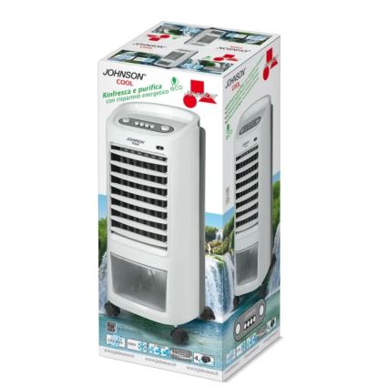 JOHNSON - Raffrescatore d'aria portatile COOL 65W/230V bianco/grigio