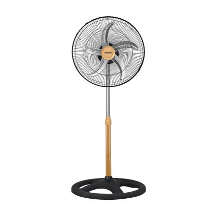 JOHNSON - Ventilatore da pavimento 3-in-1 WOOD 80W/230V Ø 50 cm nero/beige