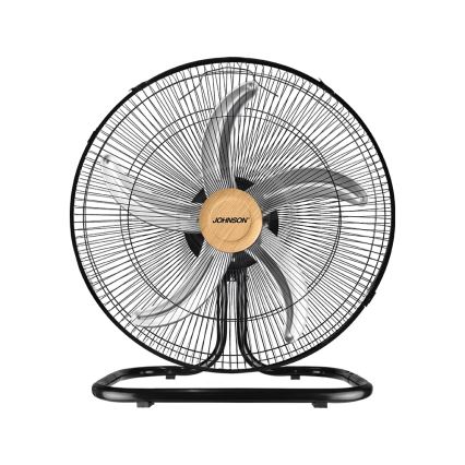 JOHNSON - Ventilatore da pavimento 3-in-1 WOOD 80W/230V Ø 50 cm nero/beige